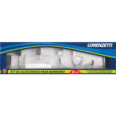 KIT BANHEIRO METAL 2000 C30 5 PEÇAS LOREN WAY