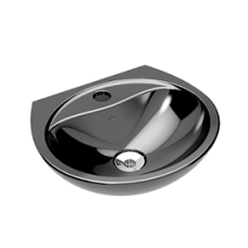 LAVATÓRIO WAY SUSPENSO PRETO LS-30 35,8X31CM