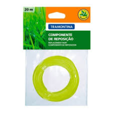 FIO DE NYLON 1,8MM P/ APARADOR DE GRAMA C/ 20M