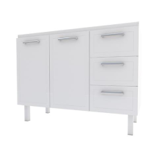BALCÃO 1,20M AÇO P/ PIA APOLO FLAT BRANCO F.L. DE R$ 939,90 POR