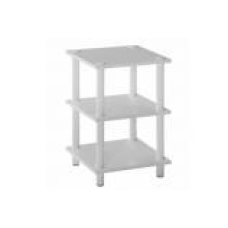 MESA AUXILIAR 35X35X75CM BRANCA COM 3 NÍVEIS - ADAPT