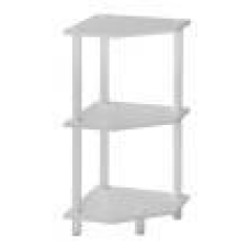 ESTANTE CANTO 35X35X75CM BRANCA COM 3 NÍVEIS - ADAPT