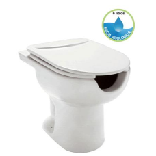 BACIA SANITÁRIA CONVENCIONAL LUNA BRANCO MEDICINAL PNE