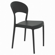 CADEIRA PLÁSTICA MONOBLOCO SISSI PRETA ECO