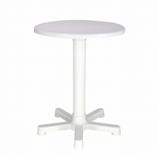 MESA PLÁSTICA MONTÁVEL CAPRI BRANCA C/ BASE E TUBO PLÁSTICO BRANCOS MESA PLÁSTICA MONTÁVEL CAPRI BRANCA C/ BASE E TUBO PLÁSTICO BRANCOS