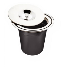 LIXEIRA DE EMBUTIR AÇO INOX P/ GRANITO 5 LITROS